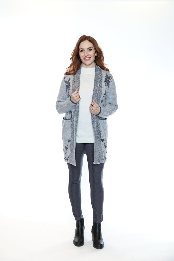 Joseph Ribkoff Printemps 2024 -241718-Robe-Gris/Multi