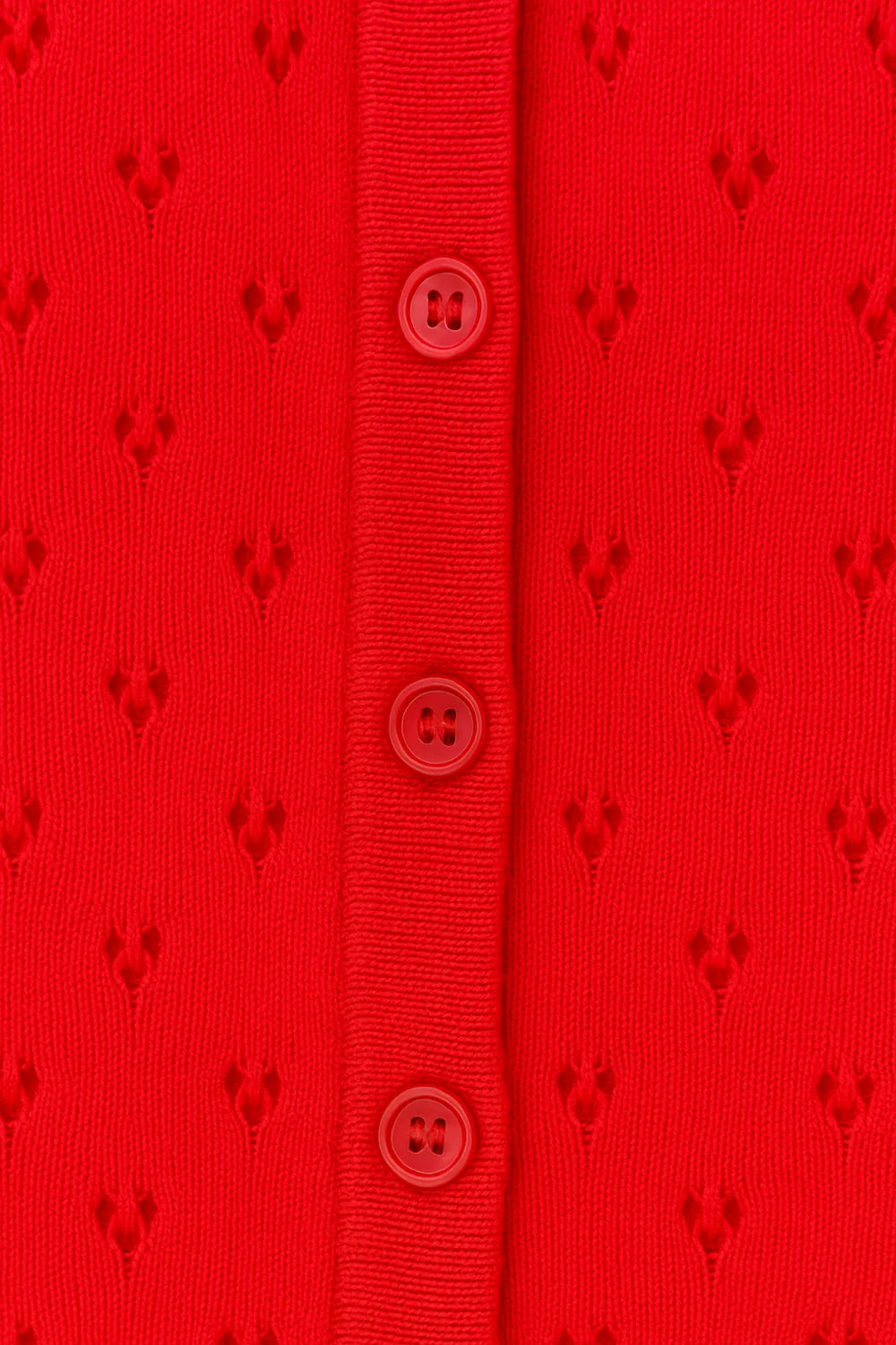 Tribal Button Down Pointelle Cardigan-6102O-2470-Rouge - The Coach Pyramids