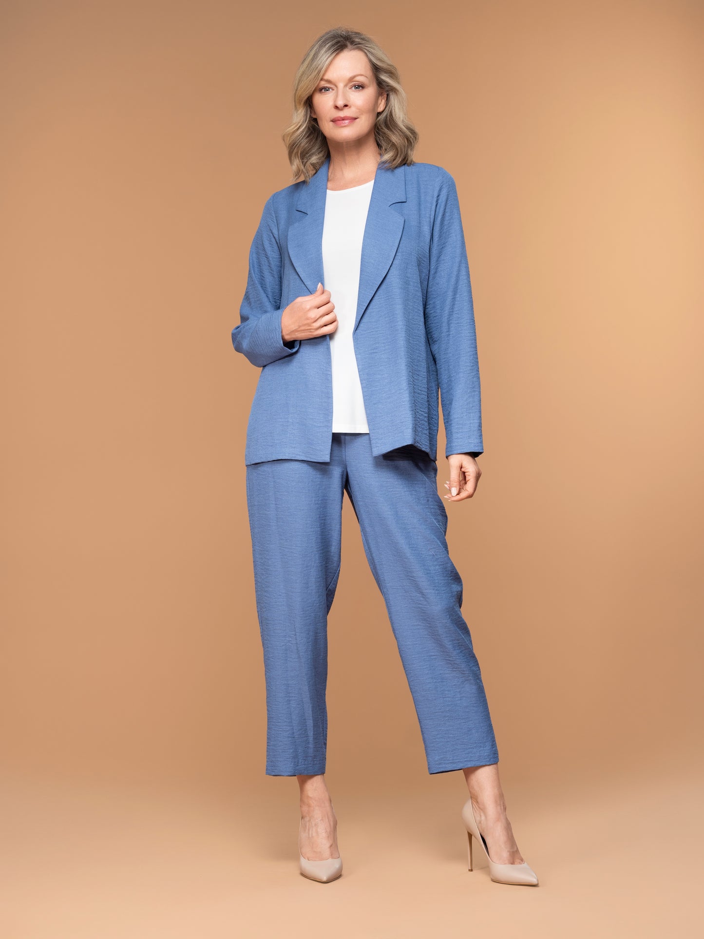 Lasania Sportswear Petite Fashions-Pant-1225P-Blue - The Coach Pyramids