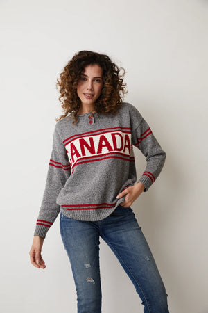 Parkhurst Fall/Winter 2023 87281-Canada Henley-GreyTweed/Red Combo - The Coach Pyramids