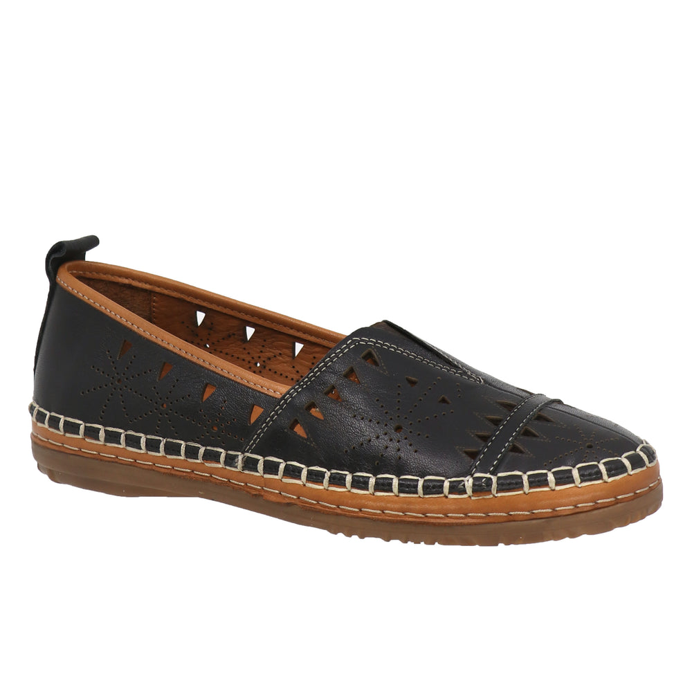 Shoe Max Spring/Summer 2024-S23-Emily Everly Leather Shoes-Black - The Coach Pyramids