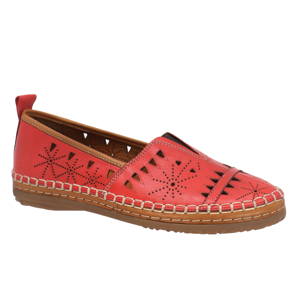 Shoe Max Spring/Summer 2024-S24-Emily Everly Leather Shoes-Red - The Coach Pyramids