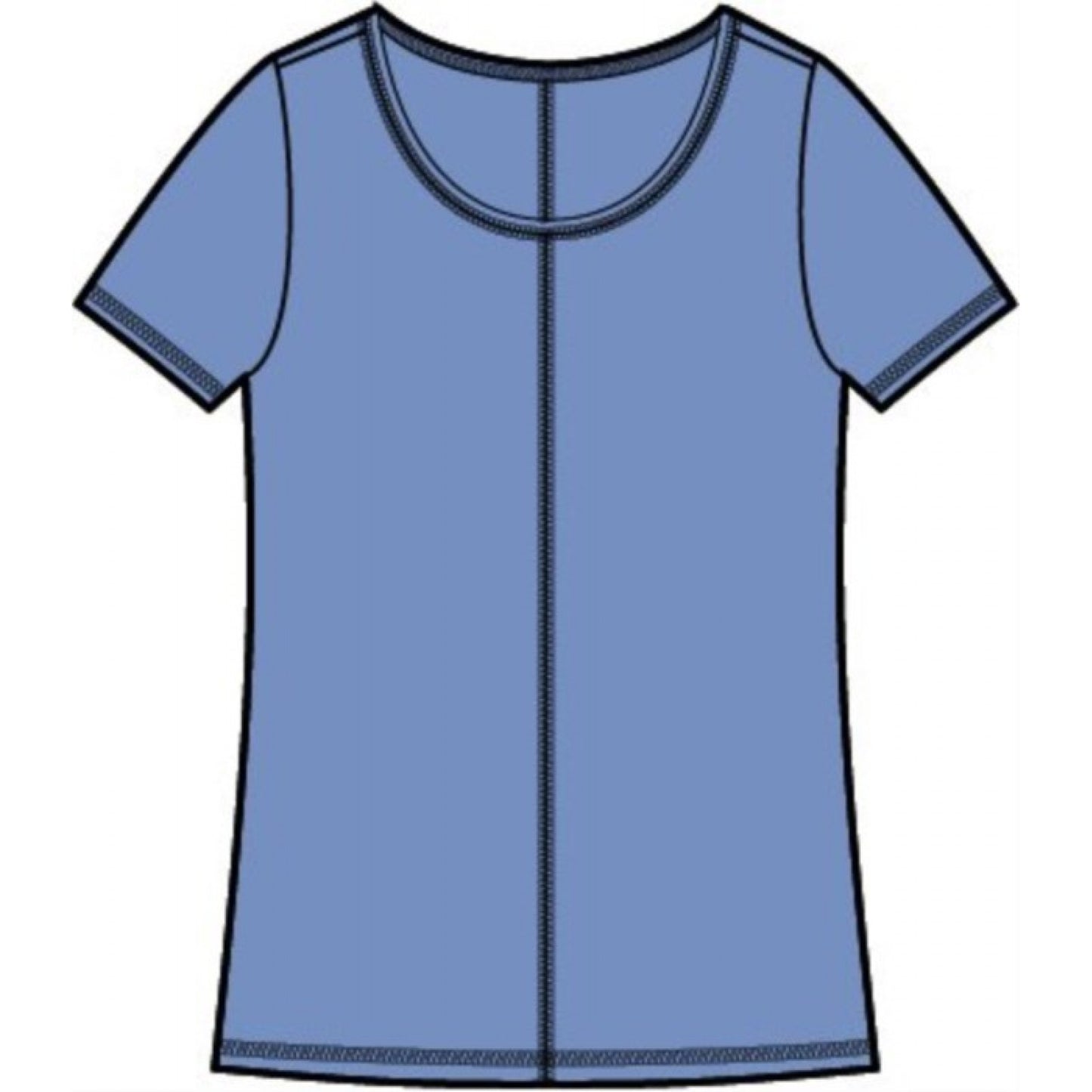 Habitat-H27524S6-Cover Stitch Tee-Sky - The Coach Pyramids