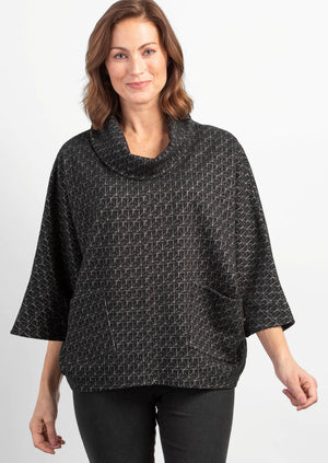 Habitat Fall/Winter 2023-H47810-Poncho-Black - The Coach Pyramids