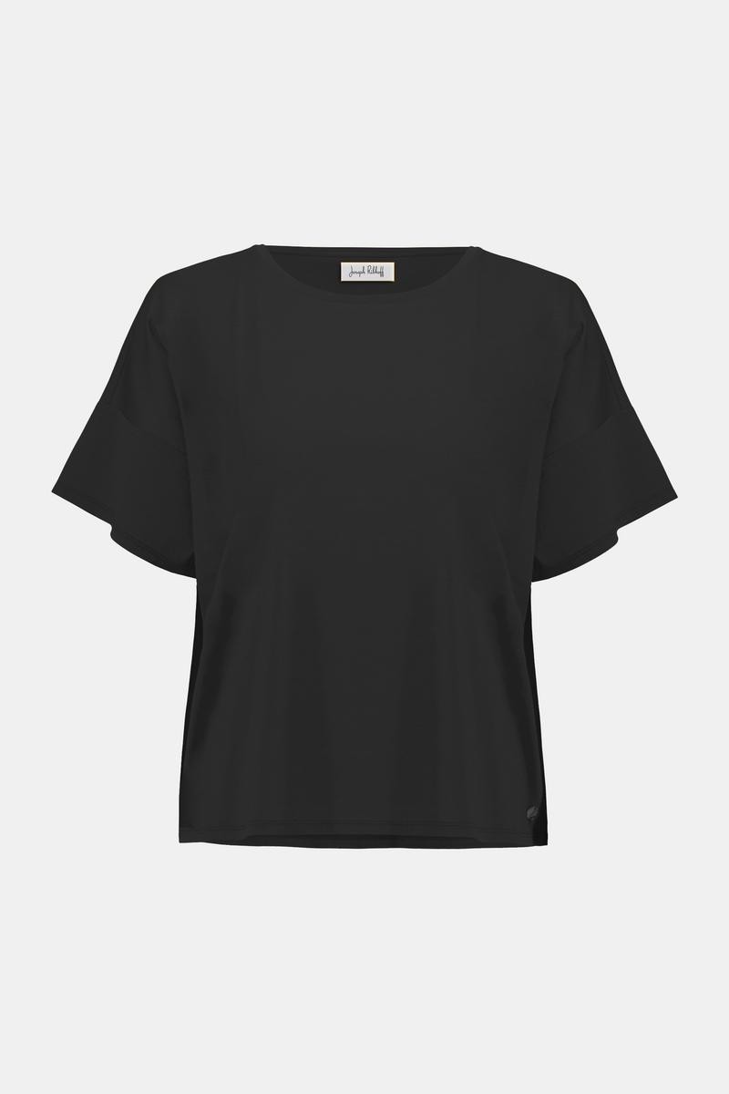 Joseph Ribkoff Summer 2025-252900-11-Top-Black - The Coach Pyramids