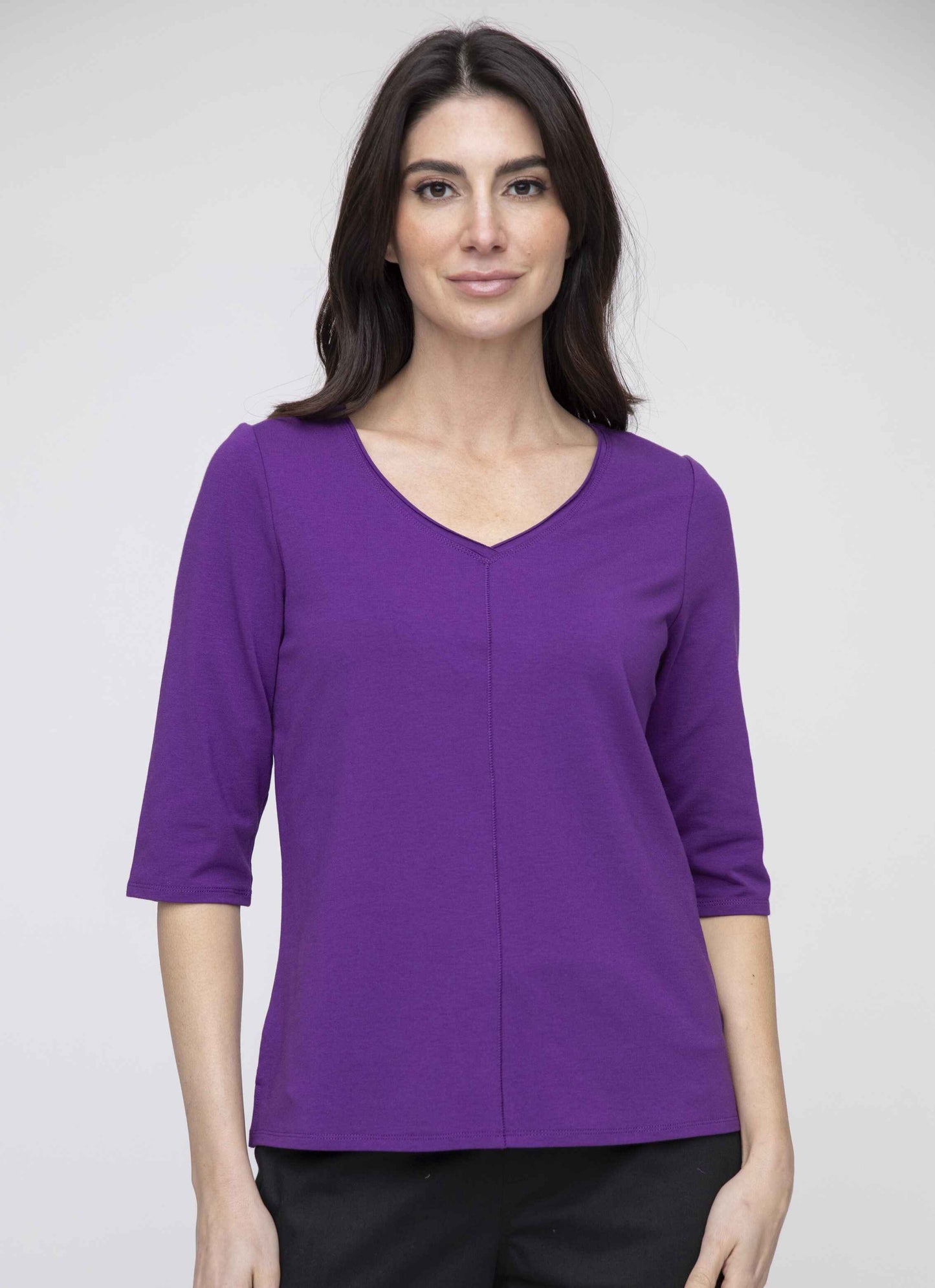 Habitat Fall 2024-L320307F4- Elbow Sleeve Tee-Black - The Coach Pyramids