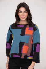 Habitat Fall 2024-L430770- Collage Swing Pullover-Multi