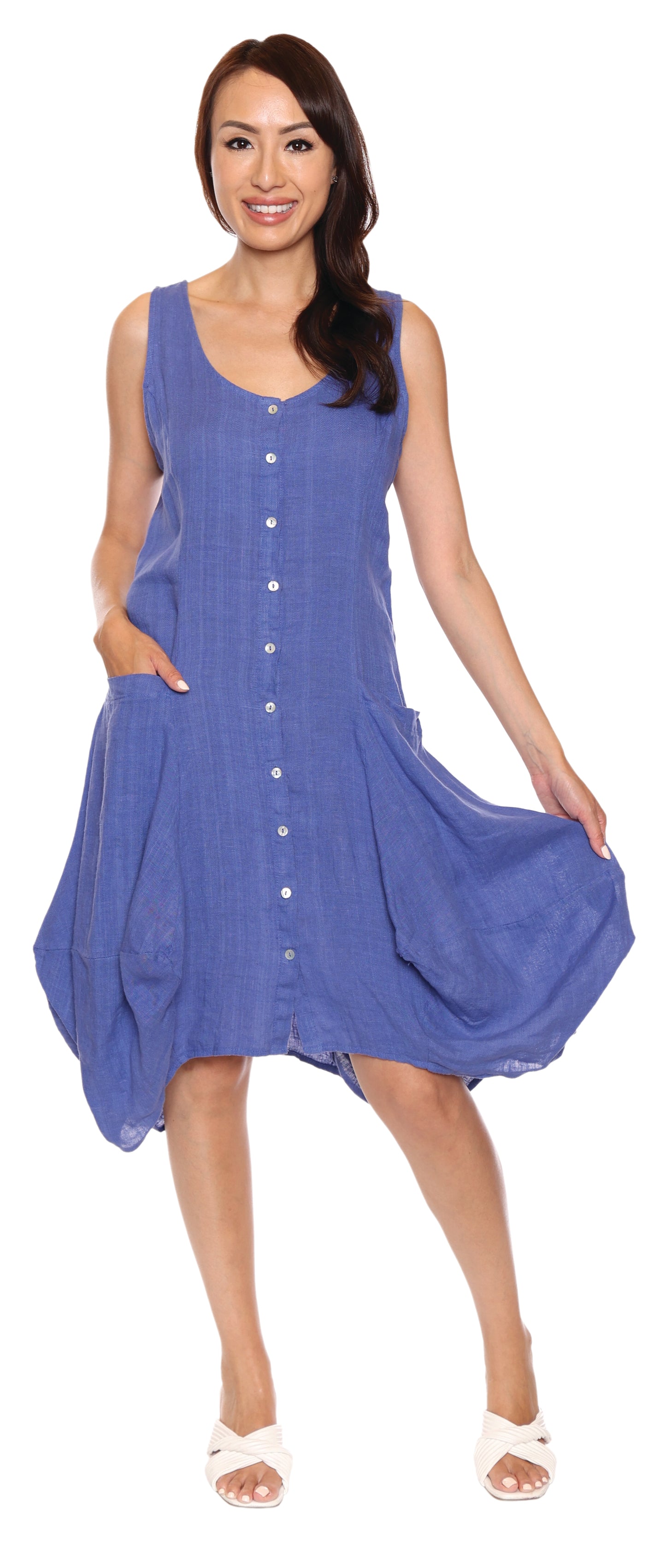 Papa Fashions Spring 2025-L4998-Dress-Iris - The Coach Pyramids