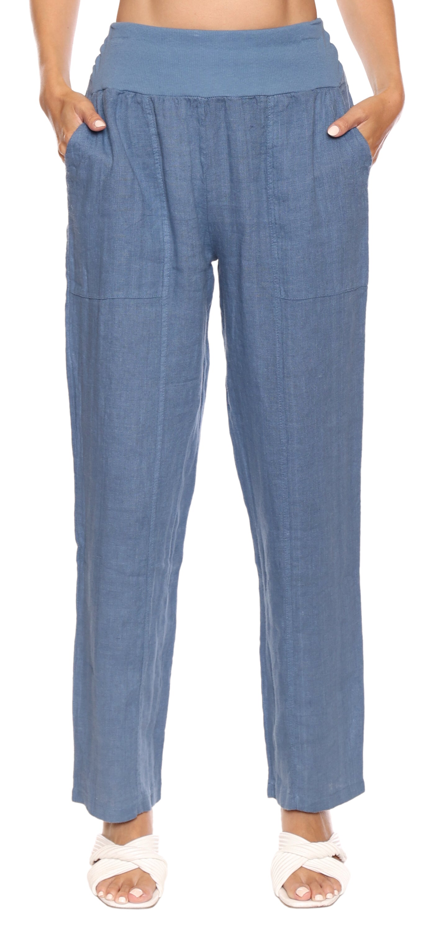 Papa Fashions Spring 2025-L5003-Pants-Blue Jeans - The Coach Pyramids