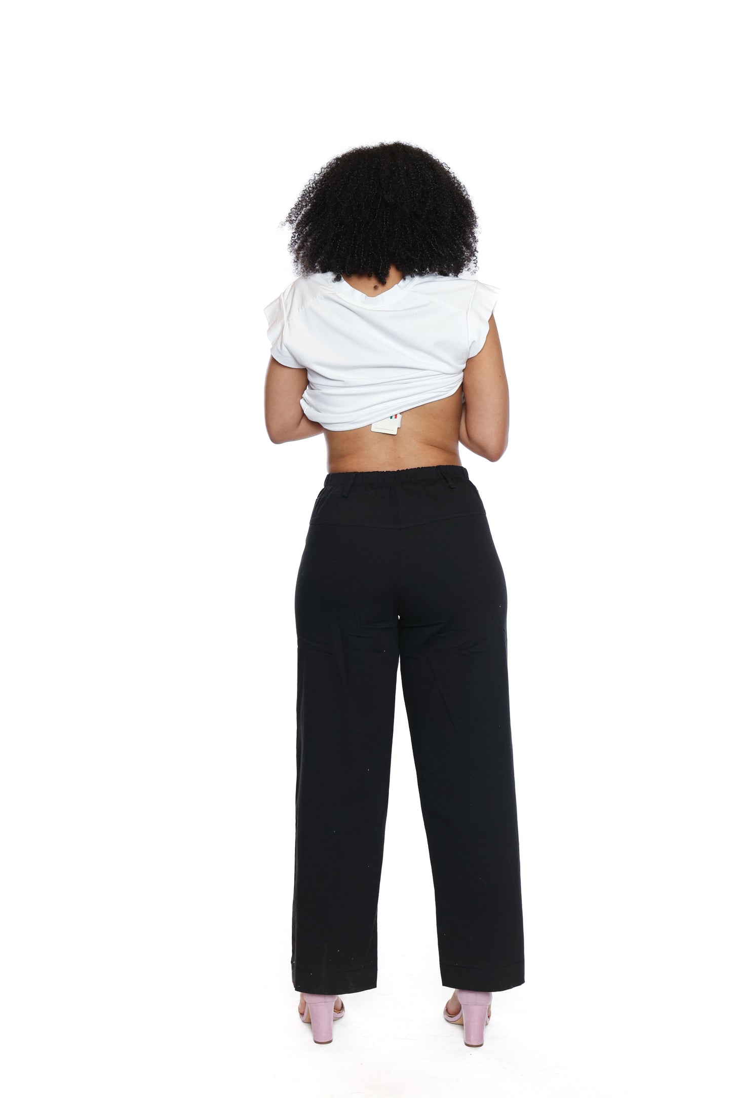 Sorella Wide Leg Pants-Black L5883 - The Coach Pyramids