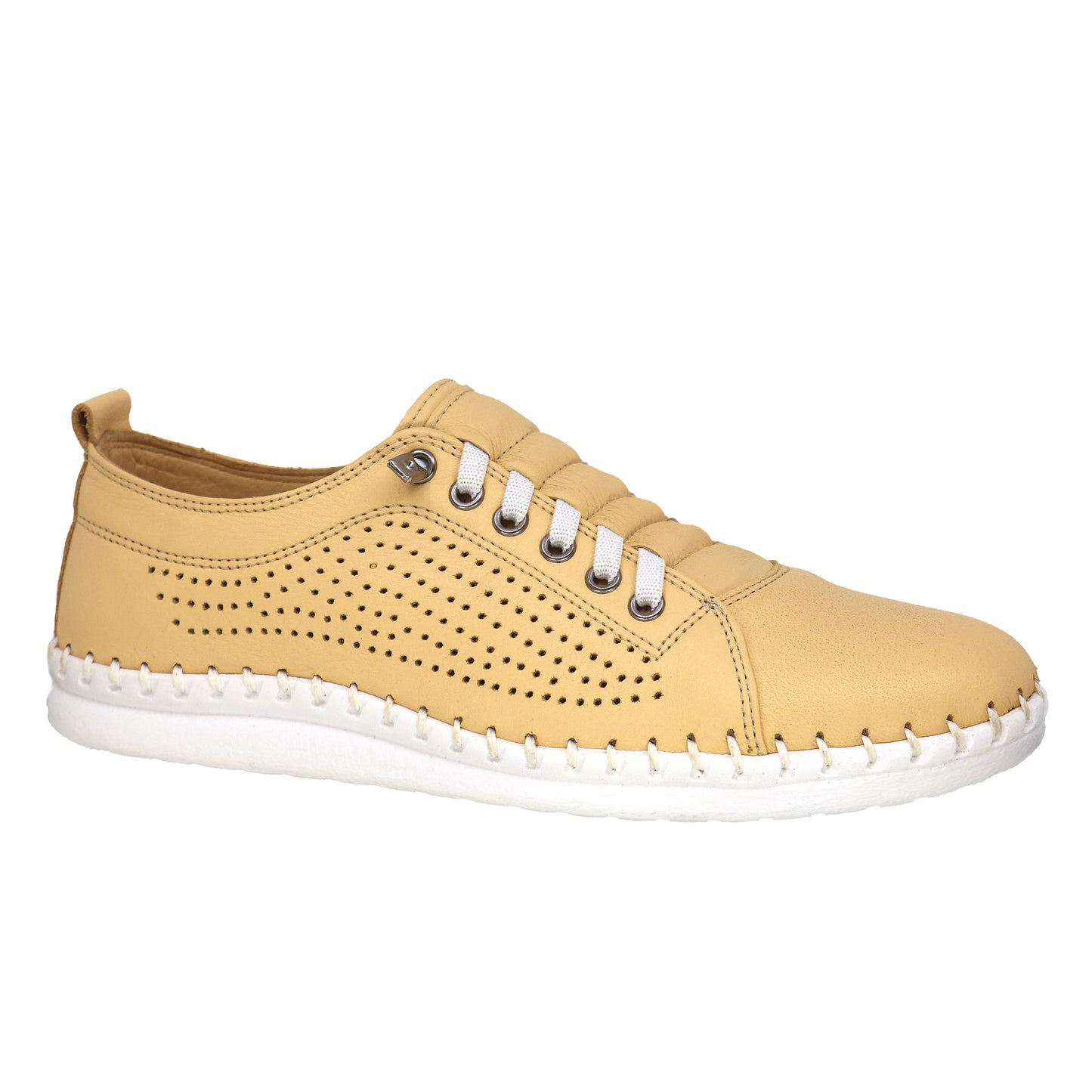 Shoe Max Spring/Summer-2025-S25-Leora 01 Everly-Leather Shoes-Yellow - The Coach Pyramids