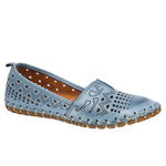 Shoe Max Spring/Summer 2024-S24-Luna Everly Leather Shoes-Denim - The Coach Pyramids