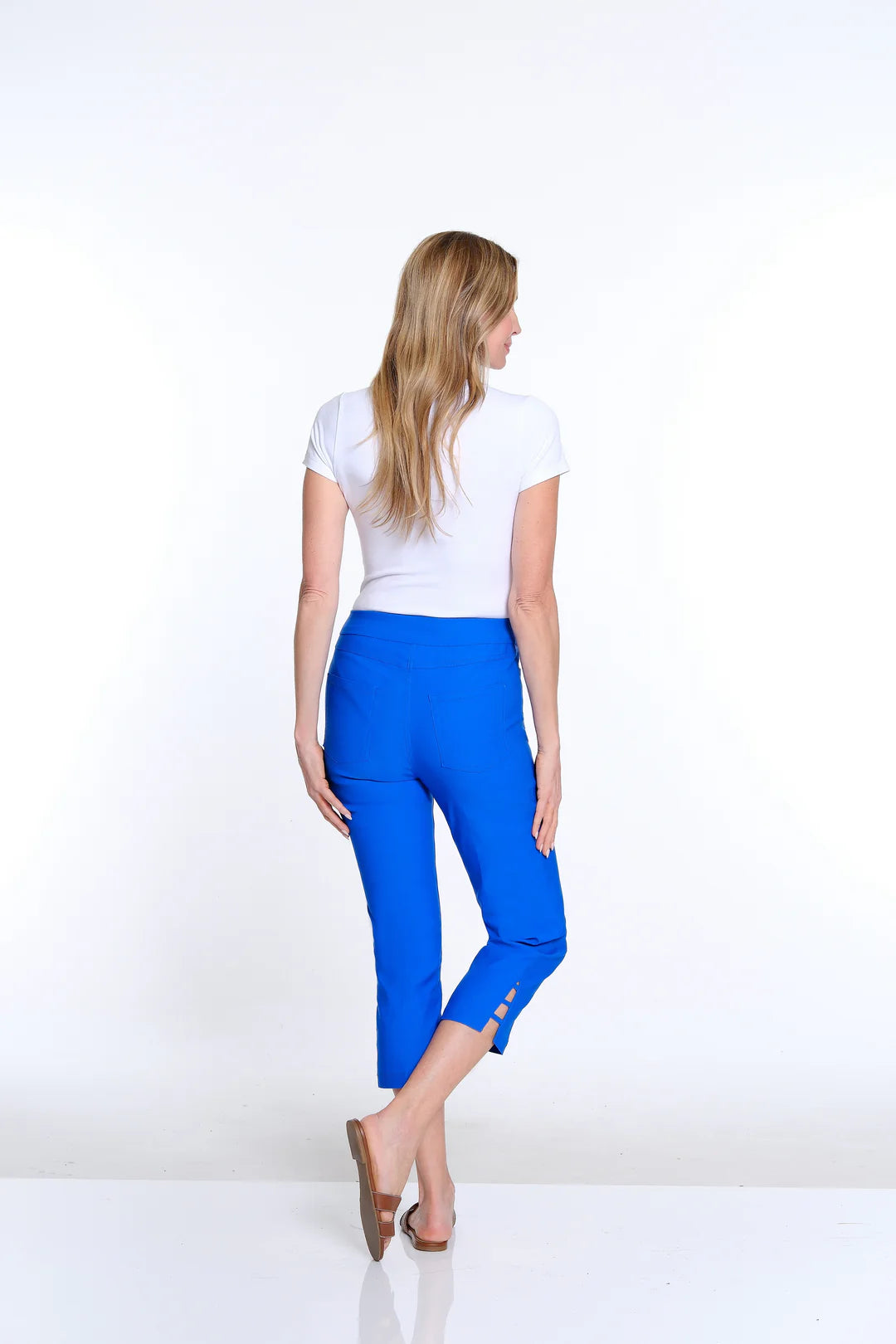 Multiples-M24710PMS-Pull On Pant V Ladder Strap-Black - The Coach Pyramids