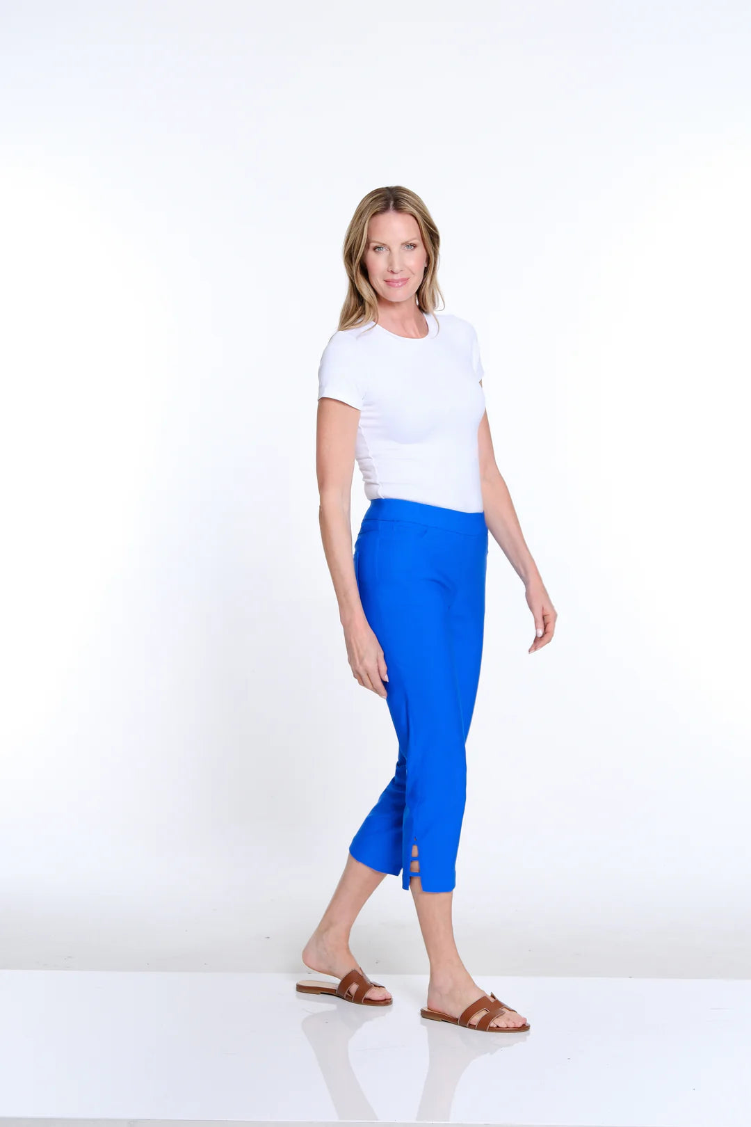 Multiples-M24710PMS-Pull On Pant V Ladder Strap-Black - The Coach Pyramids