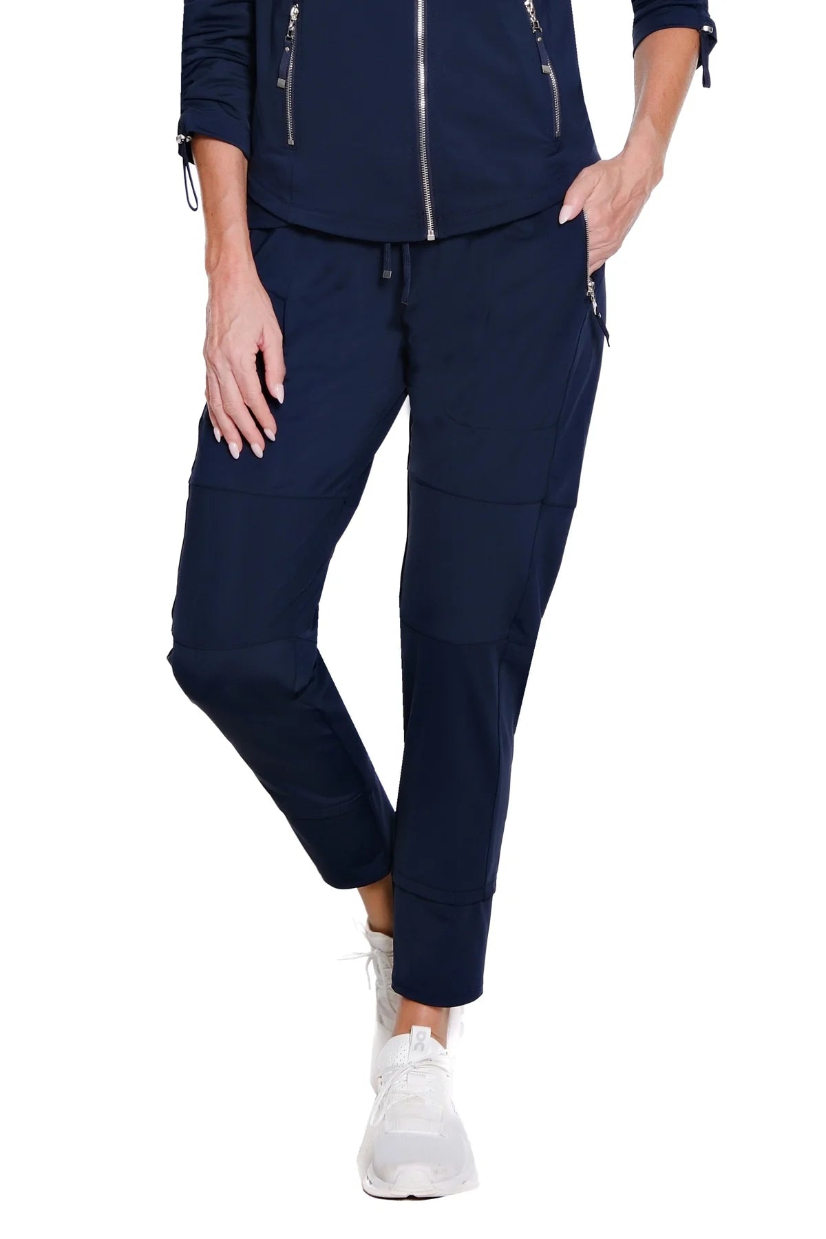 Multiples-M35703PMS-Drawstring Matte Jogger Pant-Midnight - The Coach Pyramids