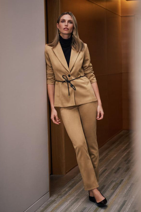 Joseph Ribkoff Fall 2026-263060-4463-Pant-Mink - The Coach Pyramids