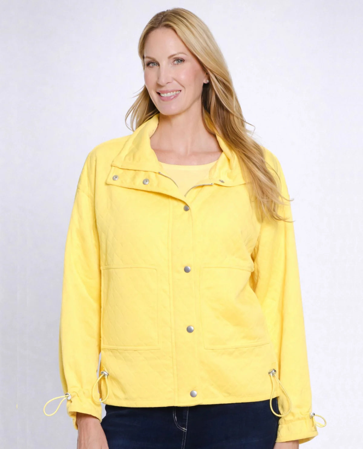 Multiples-M16510JM-Drawstring Quilted Jacket-White – The Coach Pyramids