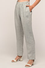 Linen Luv Spring/Summer 2024-PT709-152-French Linen Pant-Grigio Chia - The Coach Pyramids