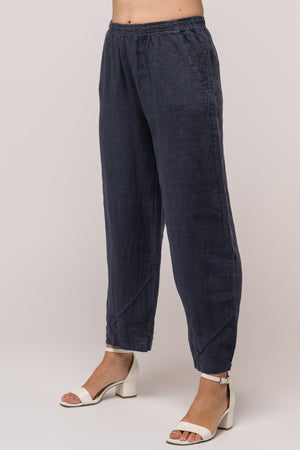 Linen Luv Spring/Summer 2025-PT771-71-French Linen Pant-Navy - The Coach Pyramids
