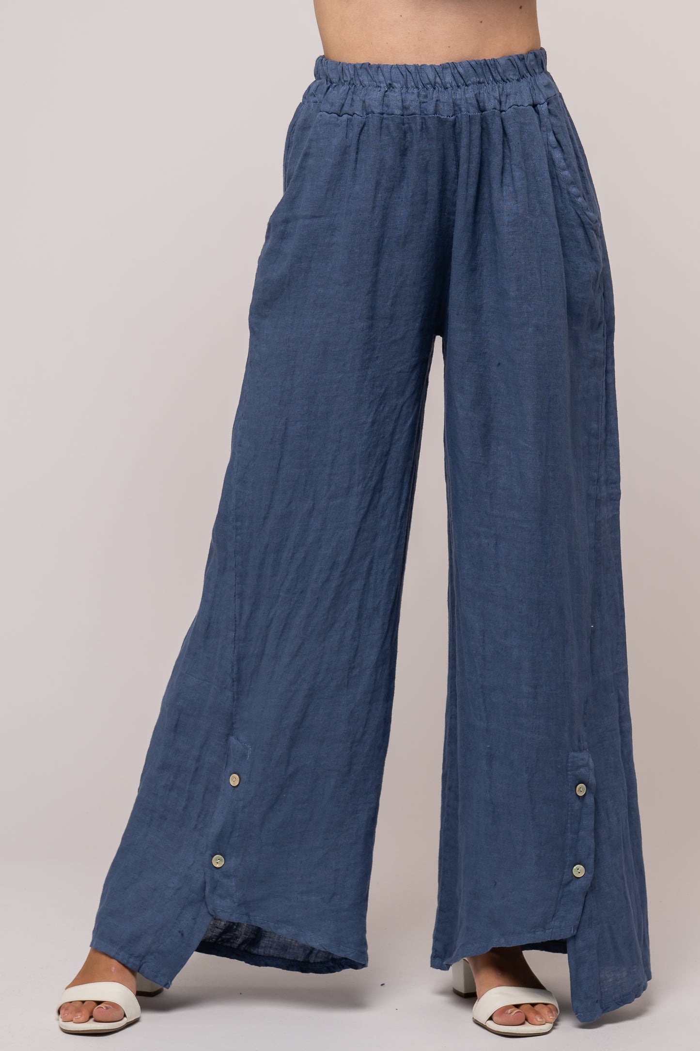 Linen Luv Spring/Summer 2024-PT809-185-French Linen Pant-Avio - The Coach Pyramids