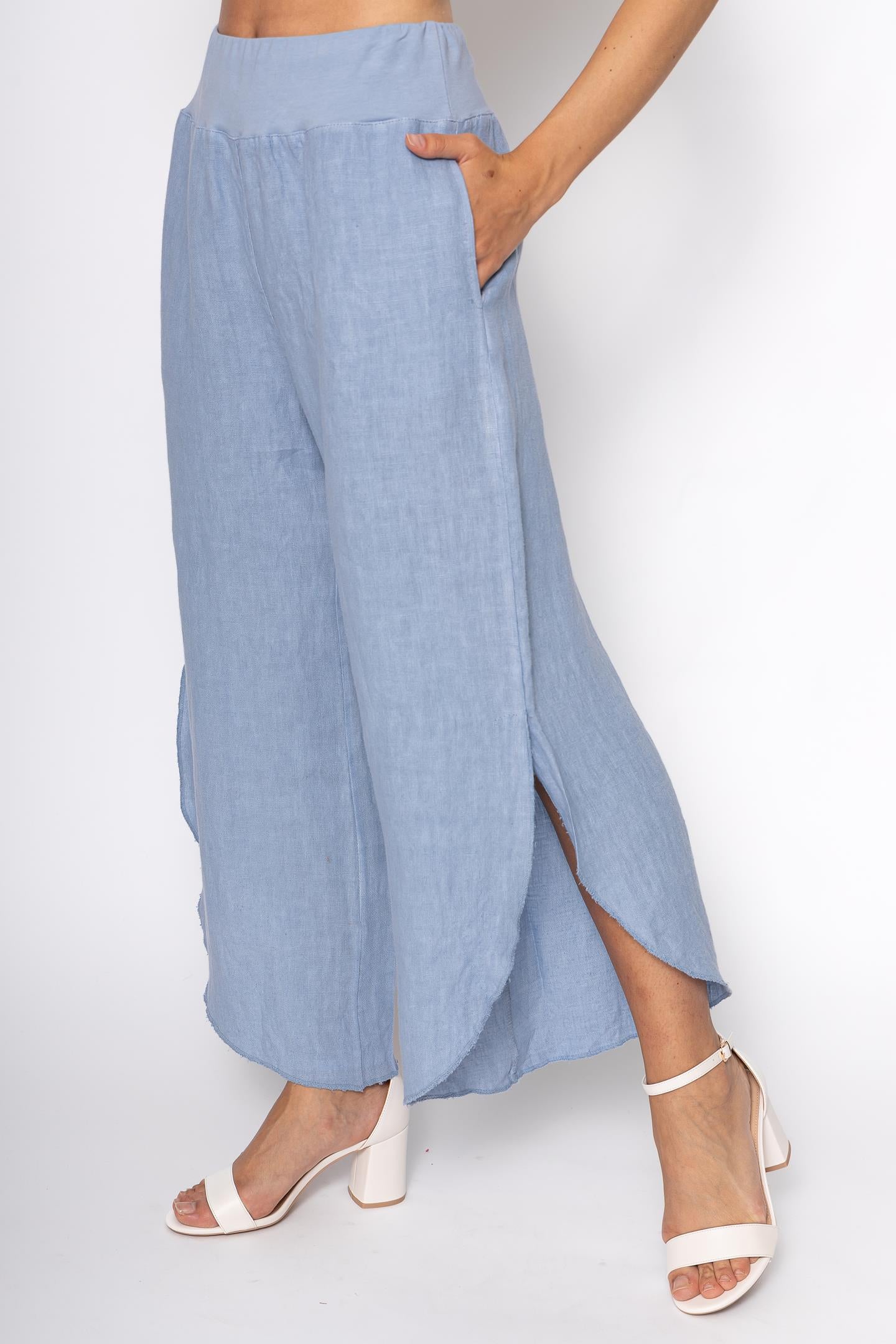 Linen Luv Spring/Summer 2025-PT831-56-French Linen Pant-Jeans - The Coach Pyramids