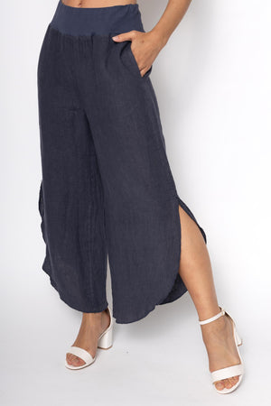 Linen Luv Spring/Summer 2025-PT831-71-French Linen Pant-Navy