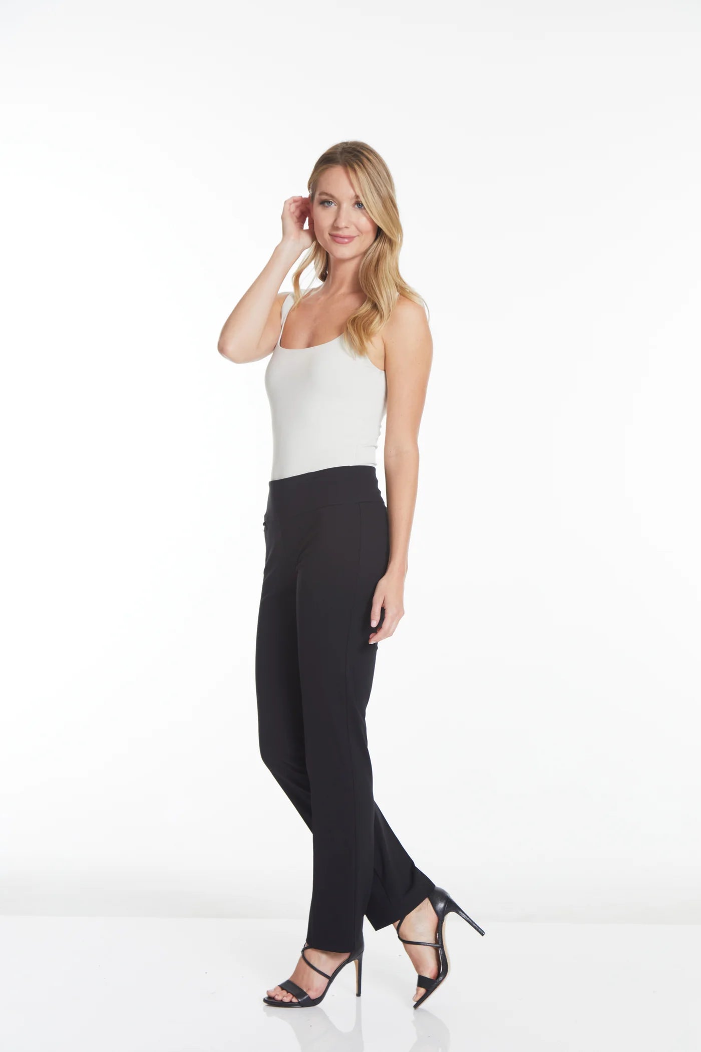 Habitat Multiples-Spring/Summer 2025-M38711PMS-Solid Easy Y Fit Knit Pant-Black - The Coach Pyramids