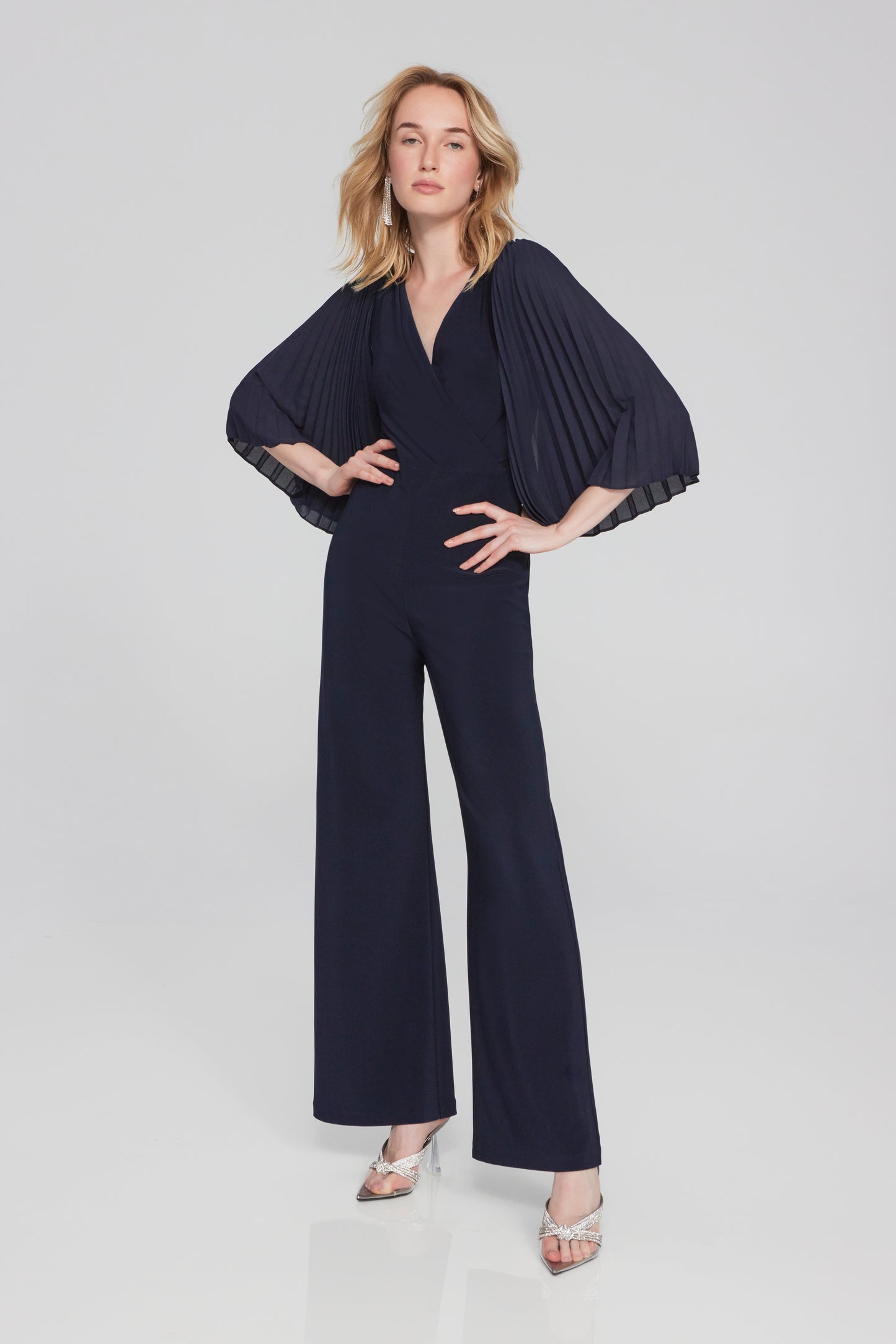Joseph Ribkoff Spring  2024 -241782-Jumpsuit-Black - The Coach Pyramids