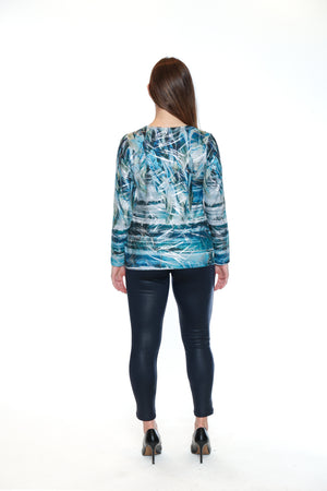 Papa Fashions Fall/Winter 2025-T5771-Printed Shirt W/Chenille Insert-Multi - The Coach Pyramids