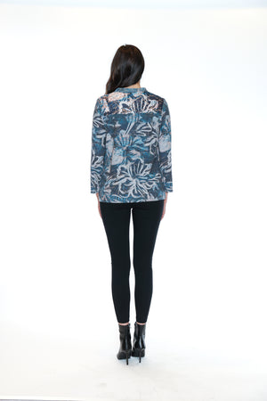 Papa Fashions Fall/Winter 2025-T5773-Printed Shirt W/Lace And Button Detail-Multi - The Coach Pyramids