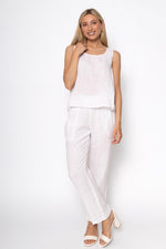 Linen Luv Spring/Summer 2025-TP1508-11-French Linen Top-Bianco