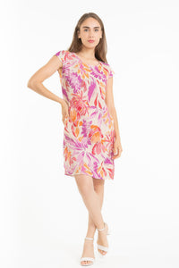 Linen Luv Spring/Summer 2025-TP1608-43-French Linen Dress-Fuxia - The Coach Pyramids