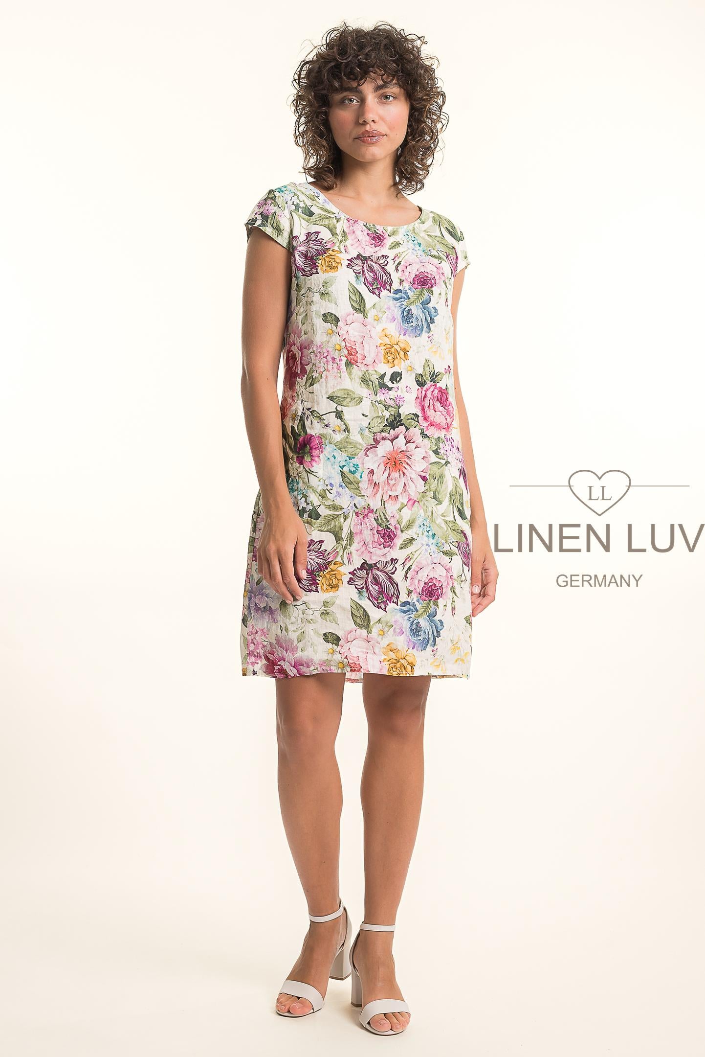 Linen Luv -TP1764P-85-French Linen Dress-Pink - The Coach Pyramids