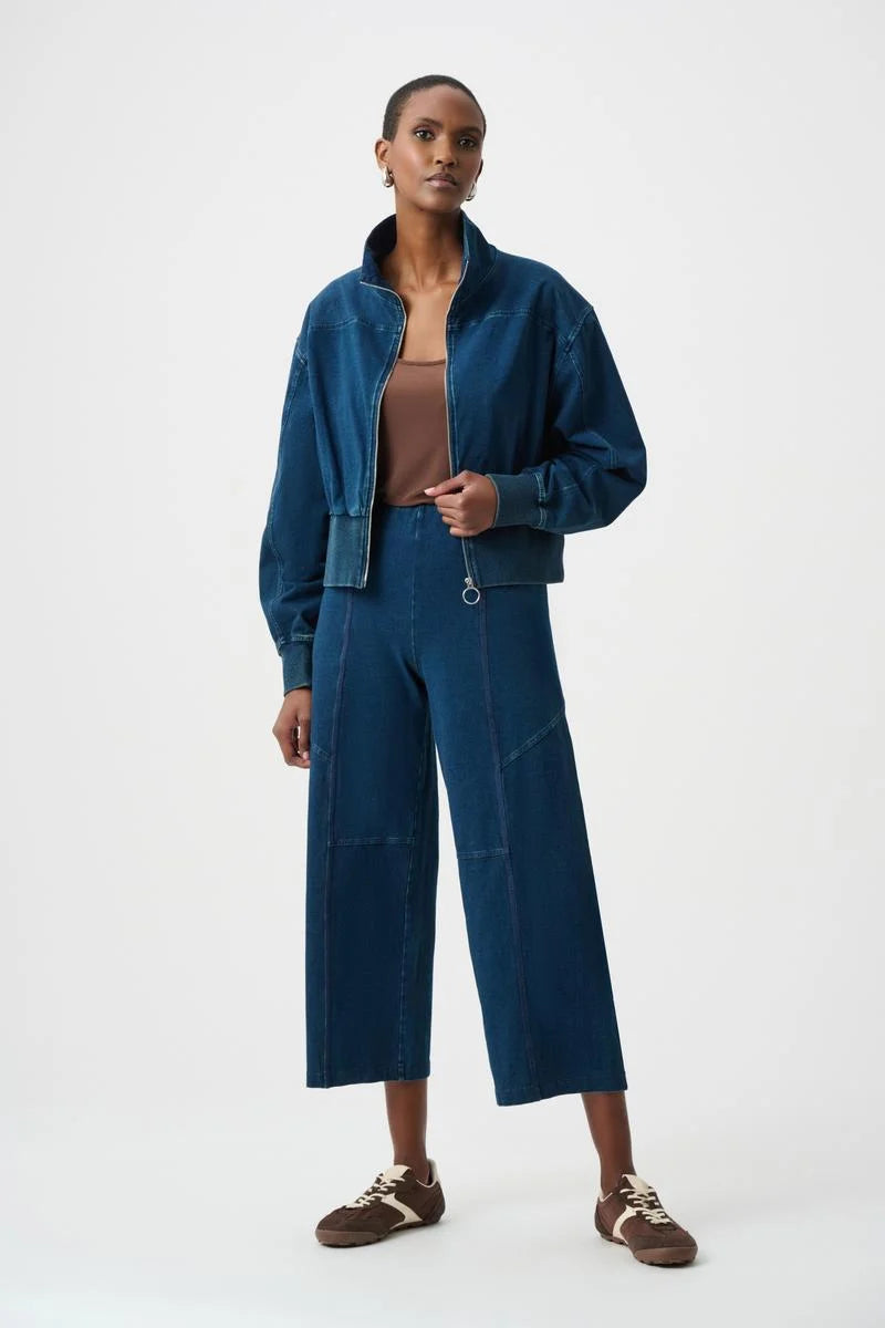 Joseph Ribkoff Fall 2026-263642-3302-Pant-Dark Denim Blue - The Coach Pyramids