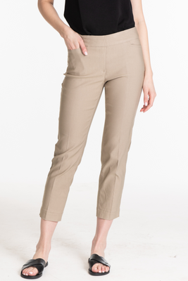 Multiples-M35714PMS-Pull On Dyed Denim Ankle Jean-Taupe - The Coach Pyramids