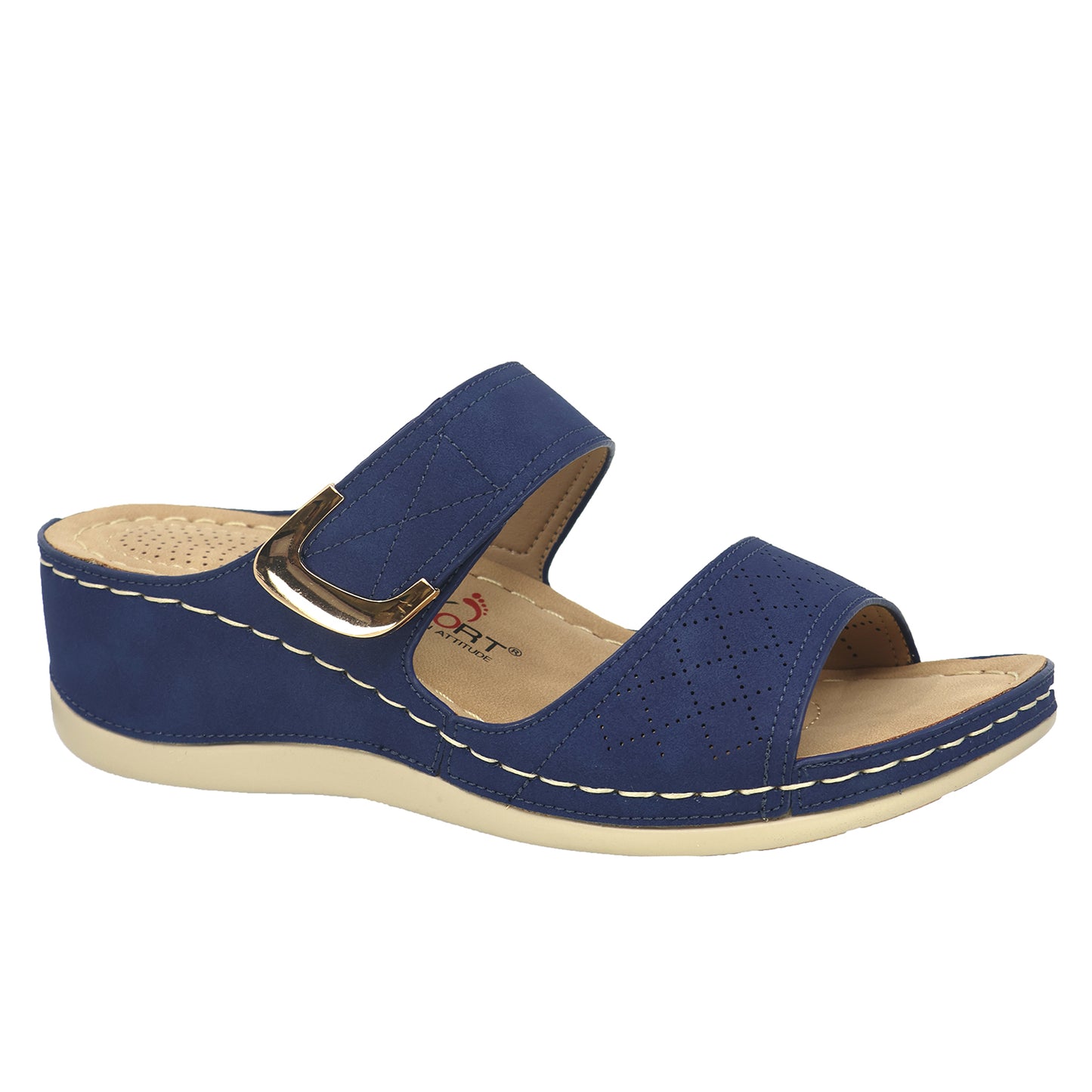 Shoe Max Spring/Summer-2025-S25-Victoria Lady Comfort-01 Leather Shoes-Blue - The Coach Pyramids