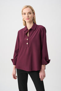 Joseph Ribkoff Fall 2026-263928-4539-Top-Elderberry - The Coach Pyramids