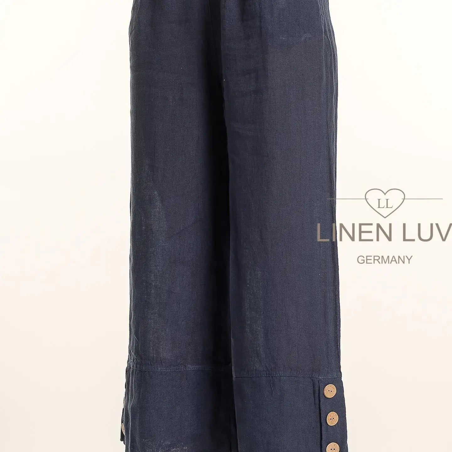 Linen Luv-PT865-17-French Linen Pant-Blu/S - The Coach Pyramids