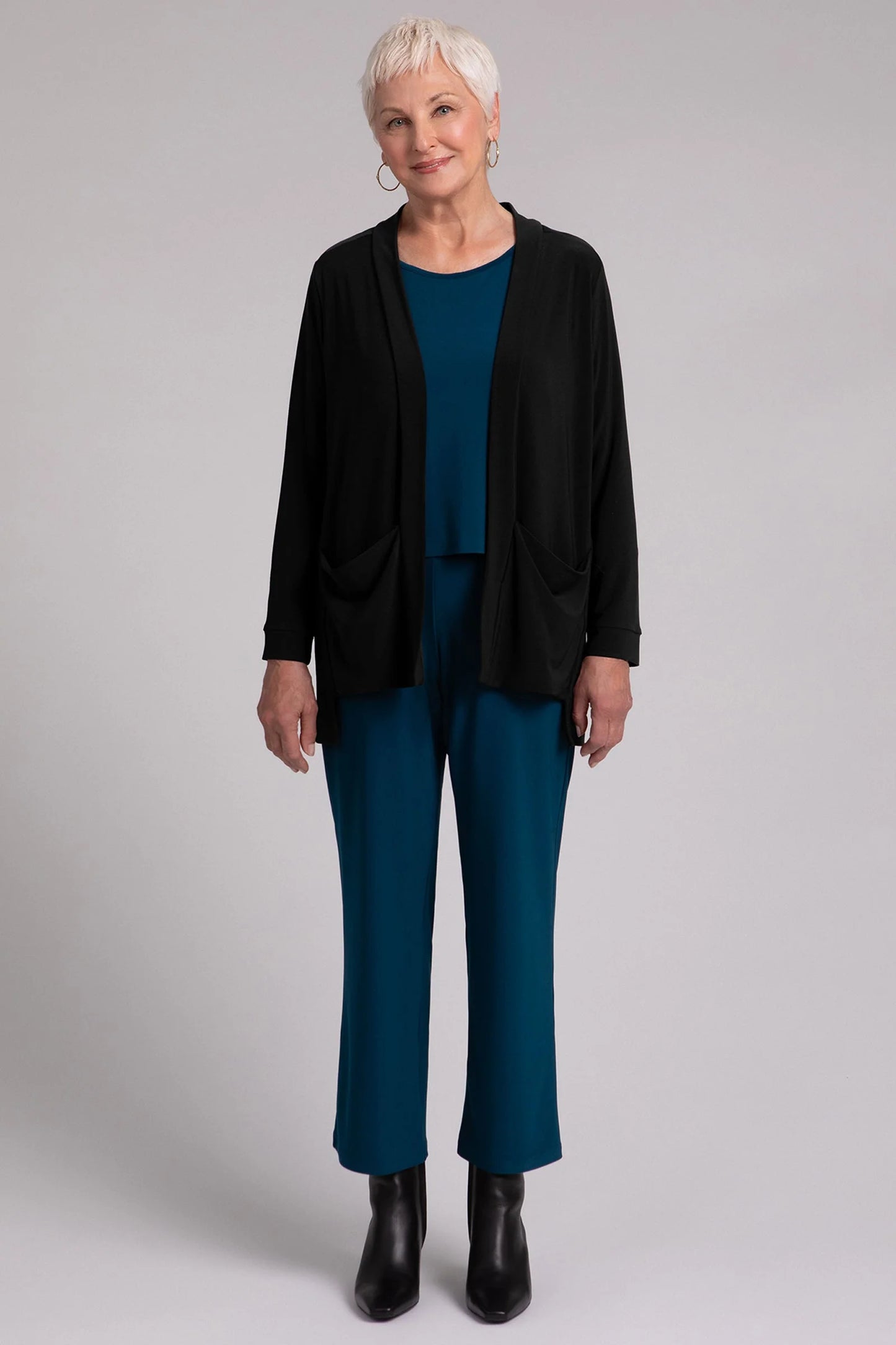 Sympli Fall 2024-25163-5-Core Cardigan-Black - The Coach Pyramids