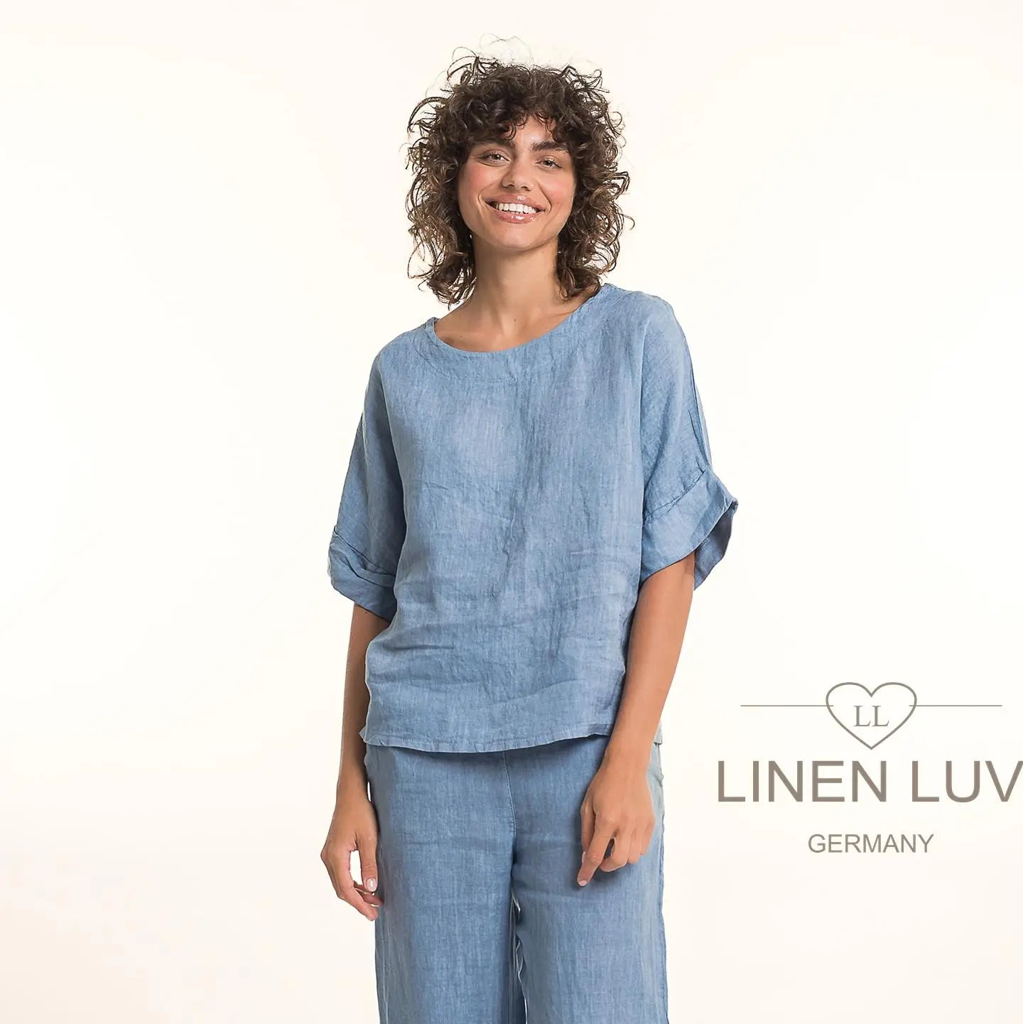 Linen Luv-TP1674-56-French Linen Blouse-Jeans - The Coach Pyramids