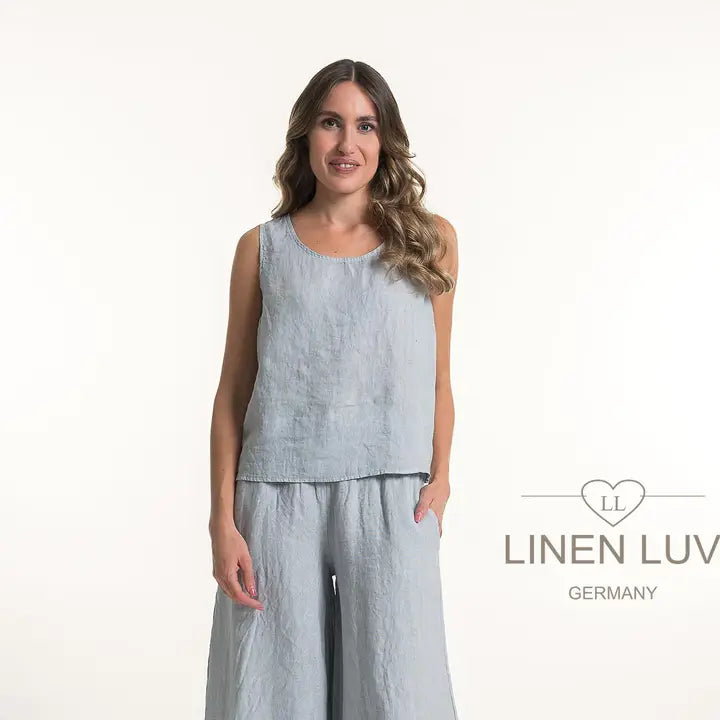 Linen Luv-TP1508-83-French Linen Top-Perla - The Coach Pyramids