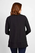 Habitat Fall/Winter 2023-H16529-Cowl Pocket Tunic-Black - The Coach Pyramids