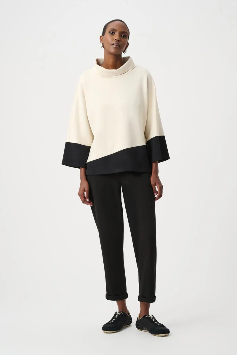 Joseph Ribkoff Fall 2026-263641-4554-Top-Mink/Black - The Coach Pyramids