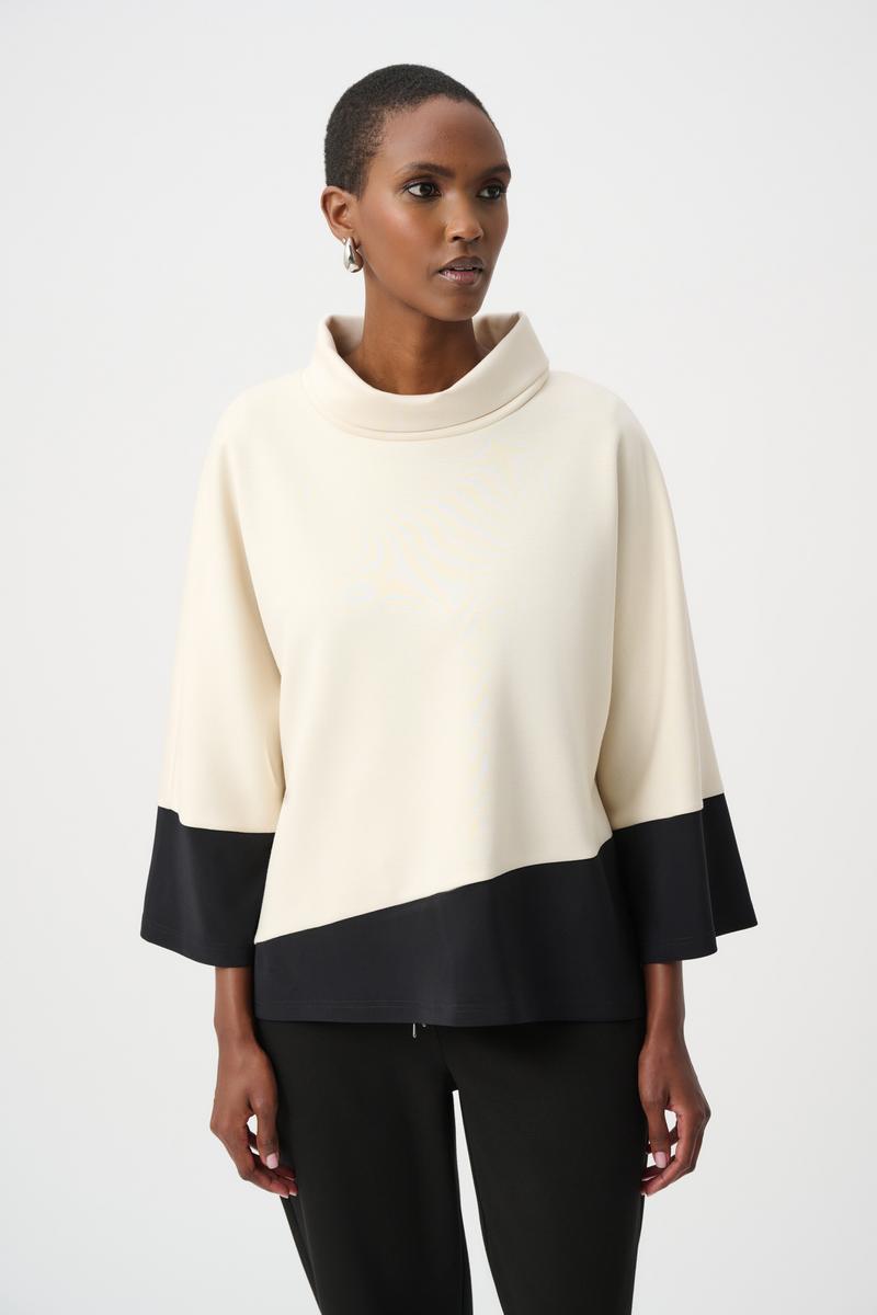 Joseph Ribkoff Fall 2026-263641-4554-Top-Mink/Black - The Coach Pyramids