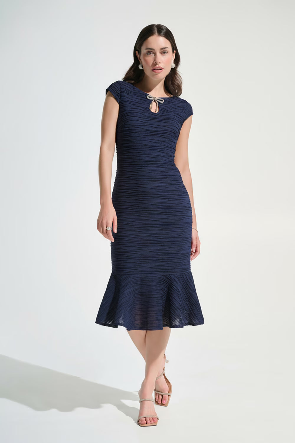 Joseph Ribkoff-262703-2166-Dress-Midnight Blue - The Coach Pyramids