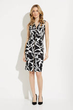 Joseph Ribkoff-232224-1846-Dress-Vanilla/Black - The Coach Pyramids