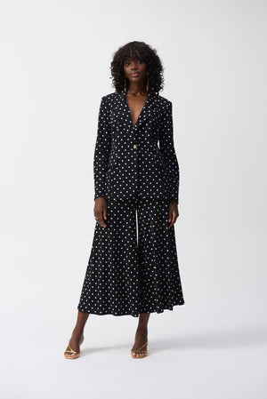 Joseph Ribkoff Fall 2025-251051-110-Blazer-Black/Vanilla - The Coach Pyramids