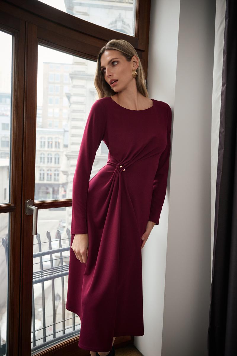 joseph ribkoff fall dresses Joseph Ribkoff Pleated Sheath Dress main image 0