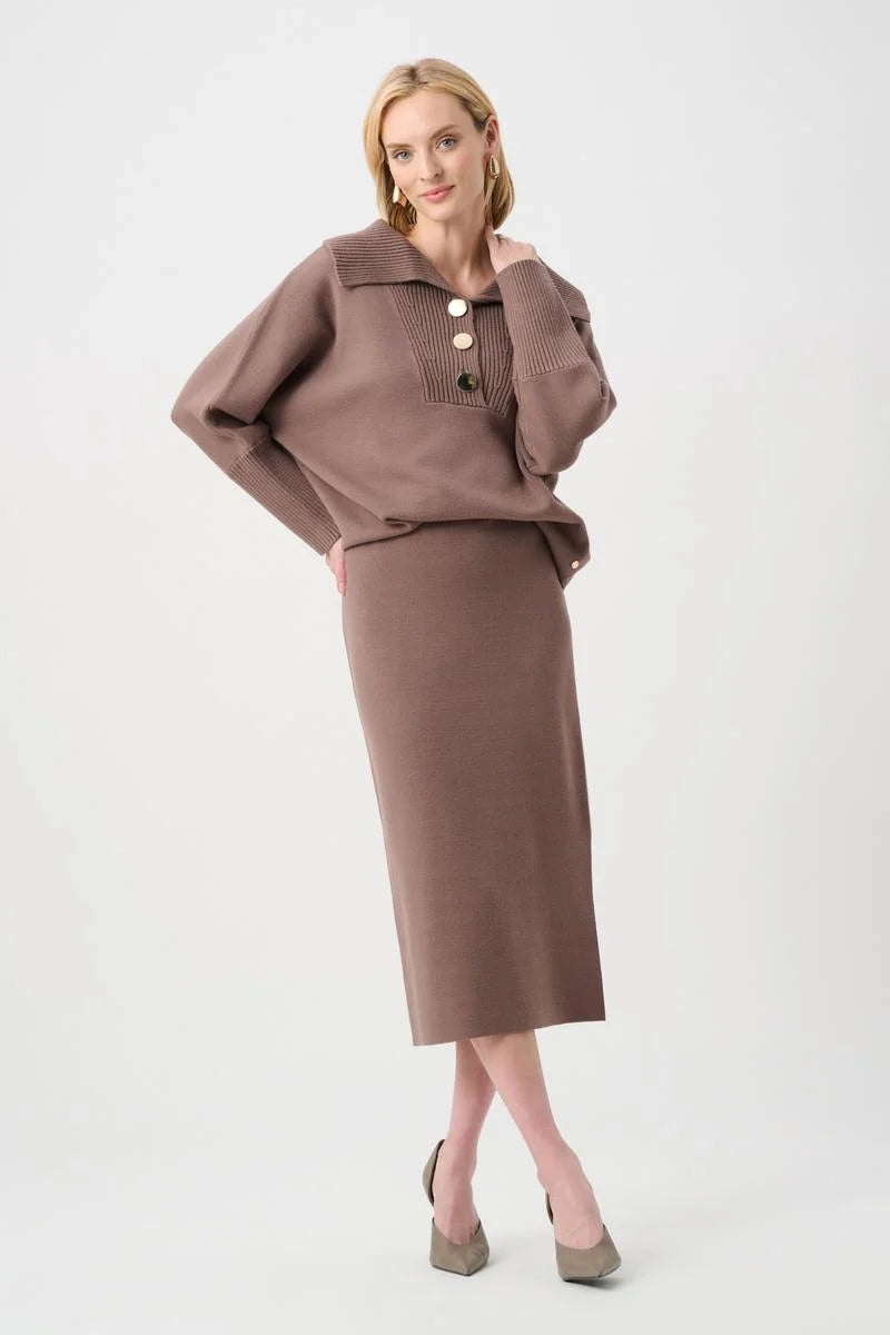 Joseph Ribkoff Fall 2026-243967F26-4463-Skirt-Mink - The Coach Pyramids