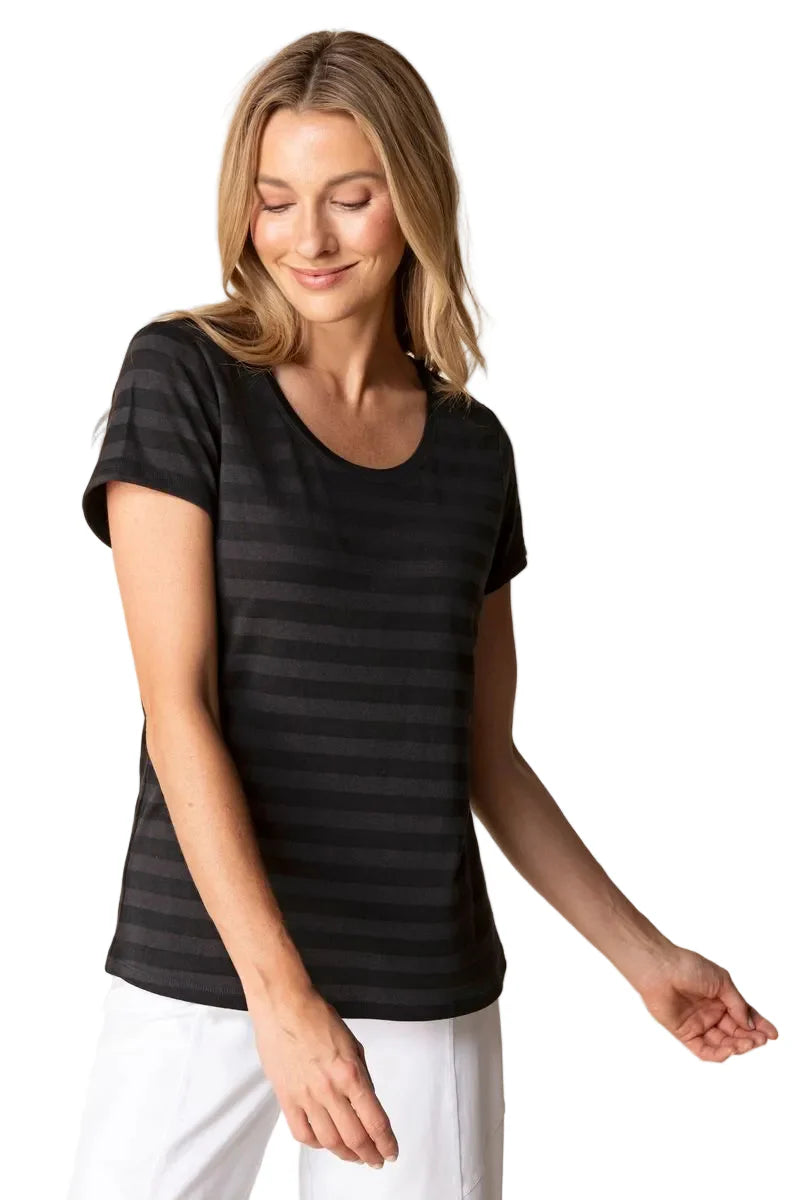 Habitat-H30013S6-Short Sleeve Tee-Black - The Coach Pyramids